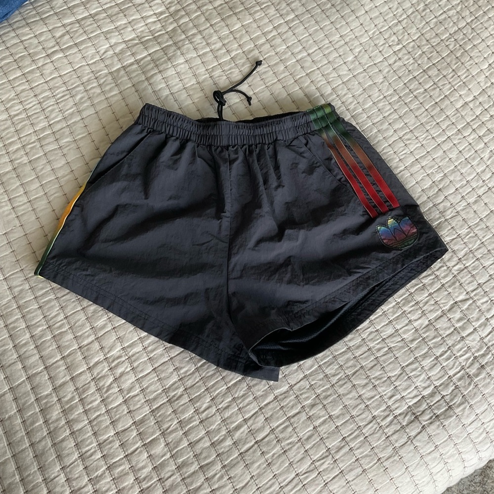 Adidas Shorts with Rainbow Accents